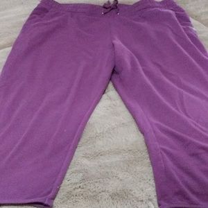 Purple Eddie Bauer capris, size extra large with pull string